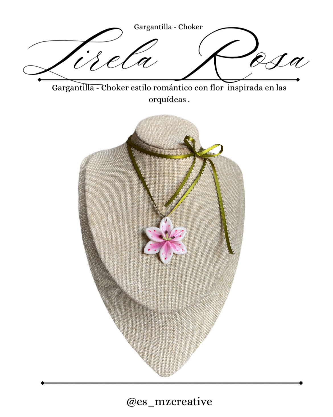Lirela Rosa Choker 🌸