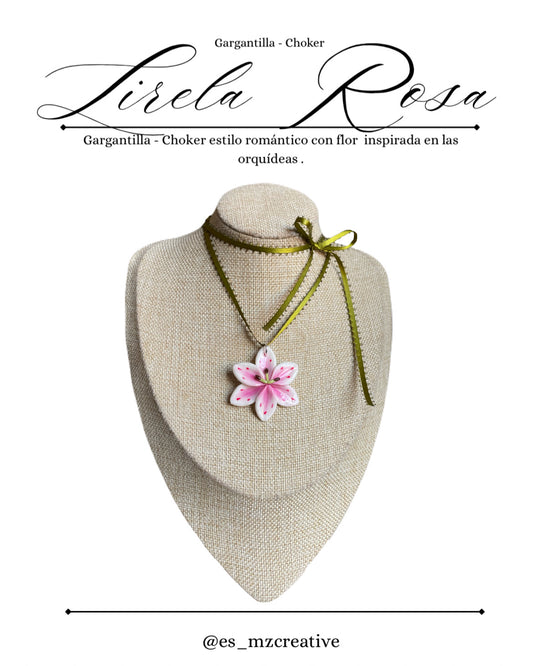 Lirela Rosa Choker 🌸